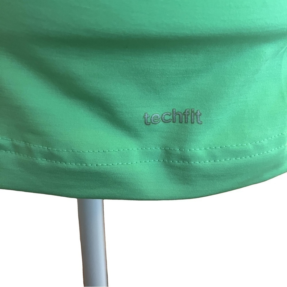 Adidas Women’s Techfit Workout shirt Athletic-wear Green Medium Sleeveless - Picture 5 of 7